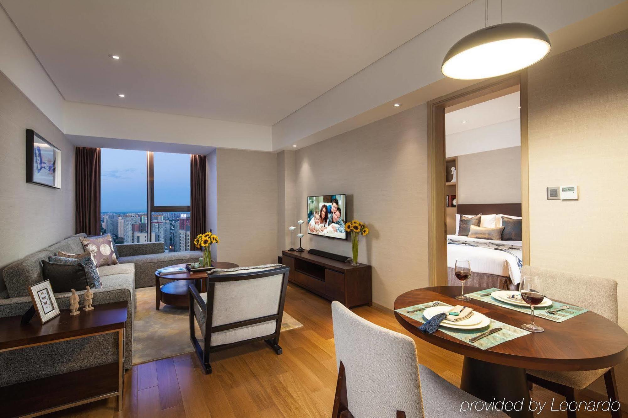 Dalian Asia Pacific Service Apartment Buitenkant foto
